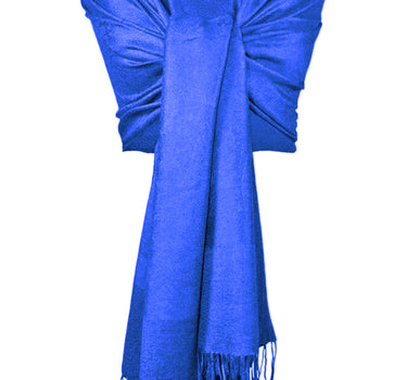 Halstuch aus Viscose - Stola Schal 185 x 70 cm | Royalblau