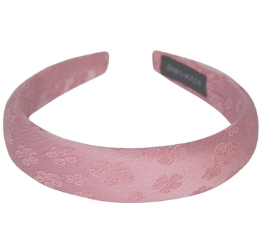 Haarreif "Marita" mit Blumenmuster | Rosa