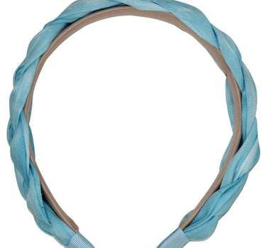 Flecht Haarreif "Jette" | Hellblau