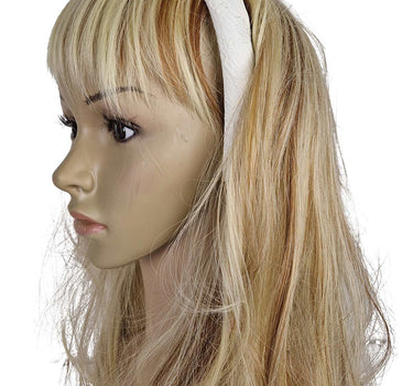 Haarreif "Marita" mit Blumenmuster | Weiß