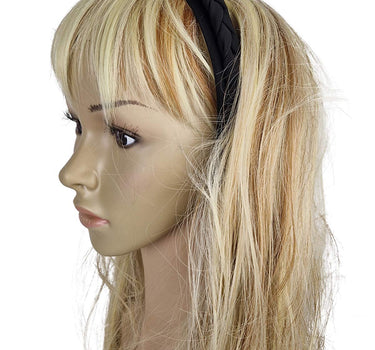 Haarreif "Rabea" mit Flechtzopf | Schwarz