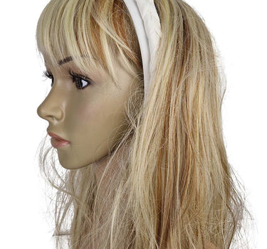 Haarreif "Rabea" mit Flechtzopf | Weiß