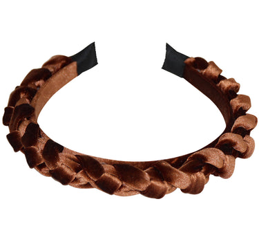 Haarreif "Aneta" in Samtoptik | Braun