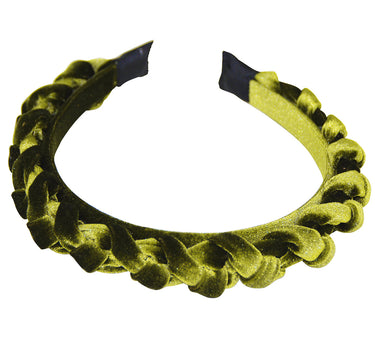 Haarreif "Aneta" in Samtoptik | Hellgrün