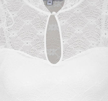 MarJo Dirndlbody "Hallerndorf" Halbarm | Offwhite