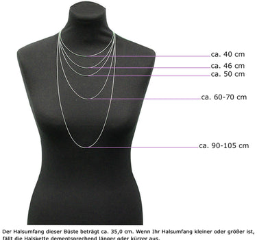 LUISIA Halskette "Nicola" mit Strass Hirschkopf | Lindgrün