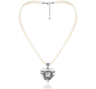 LUISIA® Halskette "Paula" mit Kristallen von Swarovski® | Creme