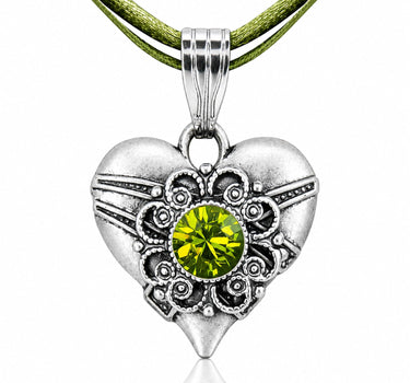 LUISIA® Halskette "Paula" mit Kristallen von Swarovski® | Grün