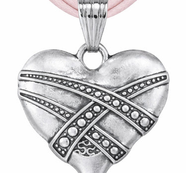 LUISIA® Halskette "Paula" - Herzanhänger und Premium Kristall | Rosa