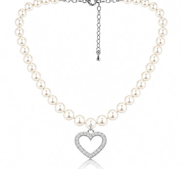 LUISIA® Halskette "Phoebe" mit Kristallen von Swarovski® | Kristall Creme