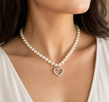 LUISIA® Halskette "Phoebe" mit Kristallen von Swarovski® | Kristall Creme