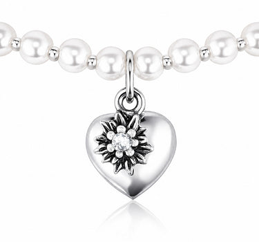 LUISIA® Perlenkette "Luna" mit Kristallen von Swarovski® | Weiß