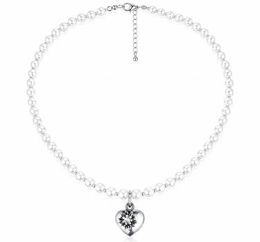 LUISIA® Perlenkette "Luna" mit Kristallen von Swarovski® | Weiß