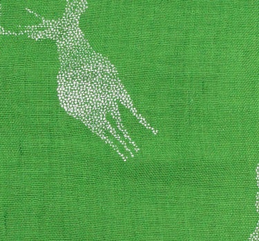 Trachten Halstuch Schal Uni mit Glitter Hirsch | Grün