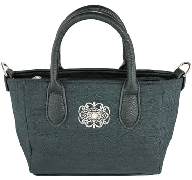 Handtasche "Katrina" mit Metallapplikation | Schwarz