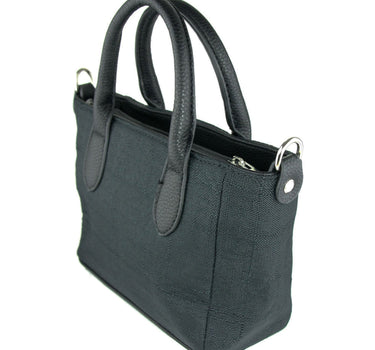 Handtasche "Katrina" mit Metallapplikation | Schwarz