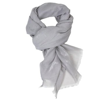 Trachten Halstuch Schal Uni mit Glitter Hirsch | Hellgrau