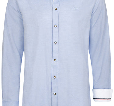 MADDOX Herren Trachtenhemd Slimfit - Hemd-90 | Sky