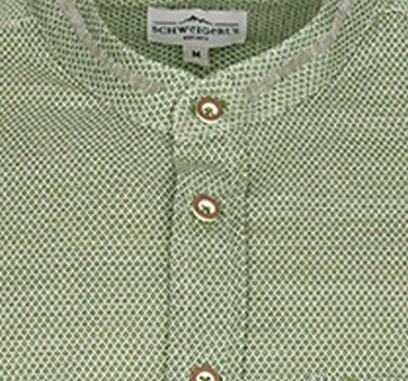 MADDOX Herren Trachtenhemd - Hemd-111 | Grün - Baumwolle Seide