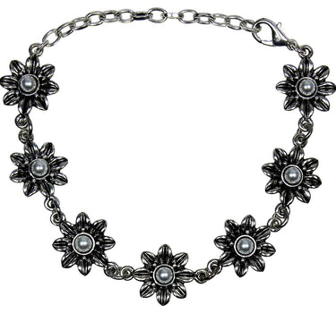 LUISIA® Blumen Armband "Serenity" mit Perlen 47787