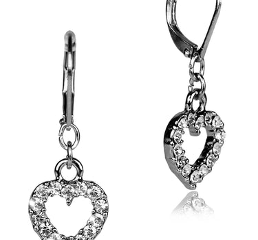 LUISIA® Herz Ohrringe "Evie" mit Kristallen von Swarovski® | Kristall