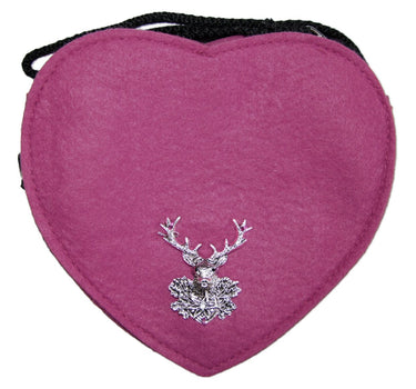 Herz Trachten Handtasche mit Hirsch | Beere