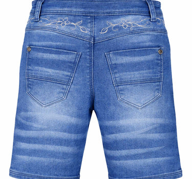 BONDI Mädchen Trachten Jeans Bermuda Hose 26087 | Blue Denim
