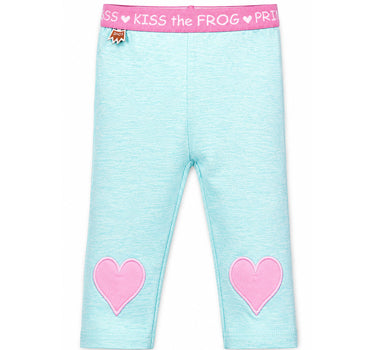 BONDI Baby Kinder Leggings "Herzen" 86576 - Mint | Mädchen Hose