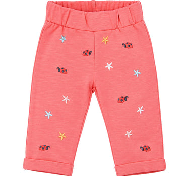 BONDI Leggings "Marienkäfer" mit Stickerei 93693 - Koralle | Laufhose