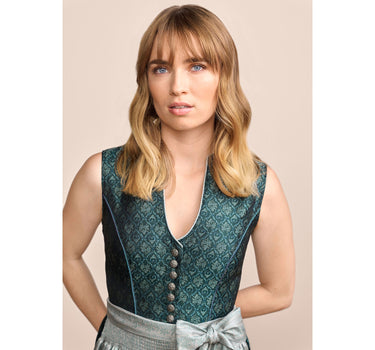 Krüger MADL Dirndl "Inja" 413569 | Dunkelgrün 60cm