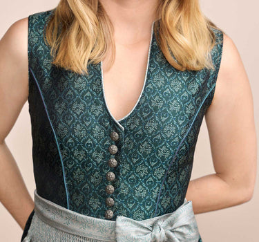 Krüger MADL Dirndl "Inja" 413569 | Dunkelgrün 60cm