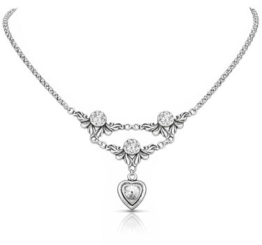 LUISIA Halskette "Isabel" mit Premium Kristall Herz | Kristall