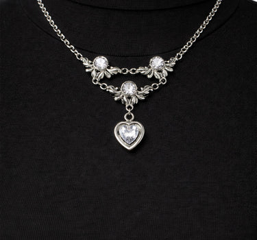 LUISIA Halskette "Isabel" mit Premium Kristall Herz | Kristall