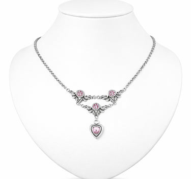 LUISIA® Halskette "Isabel" mit Premium Kristall Herz | Rosa