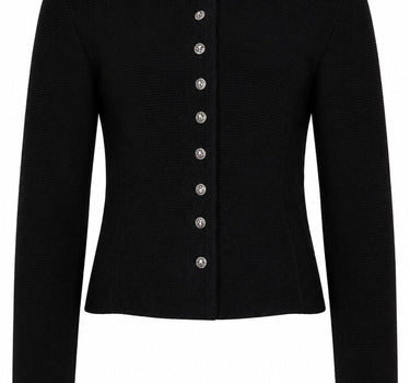 Isar-Trachten Damen Strickjacke "Saskia" 57102 | Schwarz