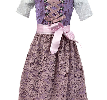 Isar-Trachten Kinder Dirndlbluse "Lotta" Spitze Hochgeschlossen 70744 | Weiß