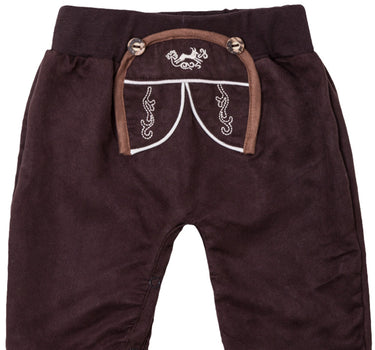 Isar-Trachten Baby Jungen Trachtenhose Lederhose 60719 | Braun