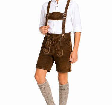 Kinder Trachten Kniestrümpfe zur Lederhose 35360 | Braun Meliert
