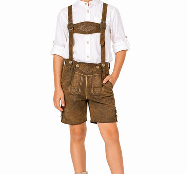 Kinder Trachten Socken zur Lederhose 35648 | Braun Meliert