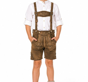 Kinder Trachten Socken zur Lederhose 35648 | Braun Meliert