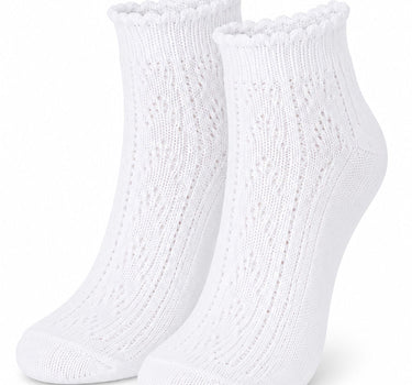 Kinder Trachten Socken Häkellook Ajour 11041 | Weiß