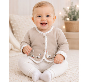 BONDI Baby Wendejacke "Gänschen" 93955 | Cappuccino