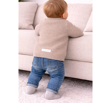 BONDI Baby Jungen Trachten Strickjacke 93985 | Cappuccino