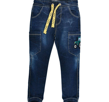 BONDI Lange Jeans "Traktor" für Jungen 33110 | Blau