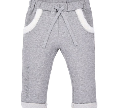 BONDI Baby Jungen Jogginghose "Wild Love" 86635 | Grey-Melange
