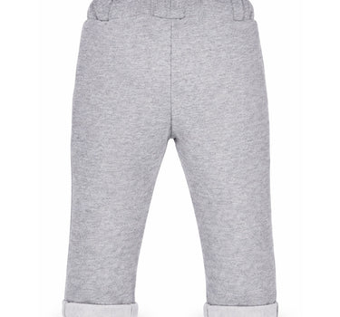 BONDI Baby Jungen Jogginghose "Wild Love" 86635 | Grey-Melange