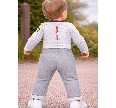 BONDI Baby Jungen Jogginghose "Wild Love" 86635 | Grey-Melange