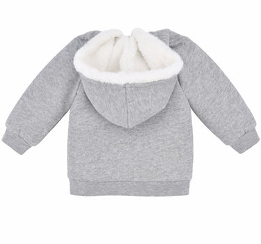 BONDI Baby Mädchen Kapuzenjacke "Wild Love" 86633 | Grey Melange