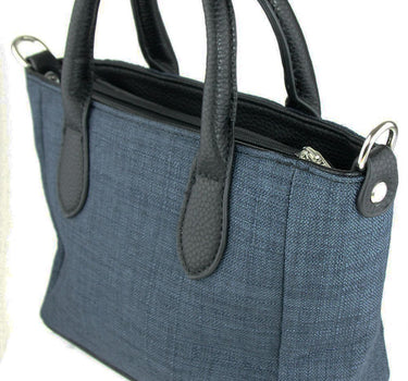 Handtasche "Katrina" mit Metallapplikation | Dunkelblau