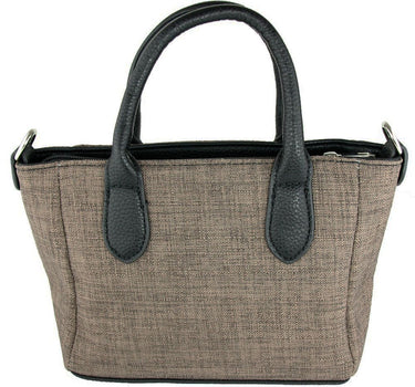 Handtasche "Katrina" mit Metallapplikation | Dunkelbraun